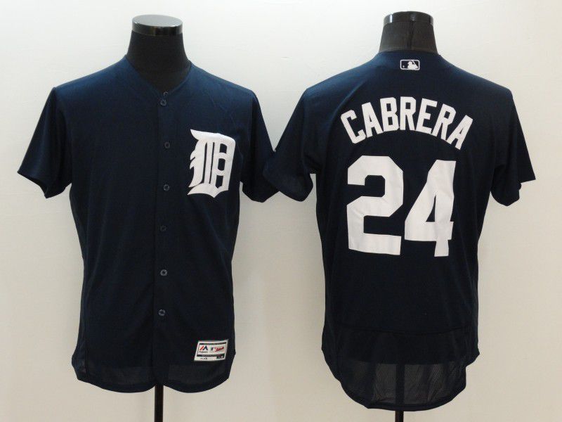 Men Detroit Tigers 24 Cabrera Blue Elite 2021 MLB Jersey